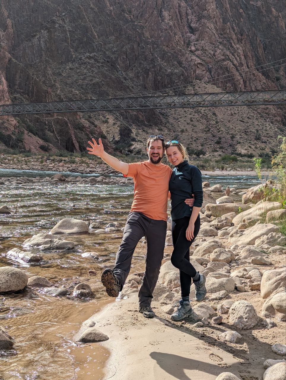 Olga and Pavel by the river